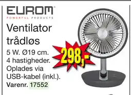 Harald Nyborg Ventilator trådløs tilbud