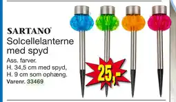 Harald Nyborg Solcellelanterne med spyd tilbud