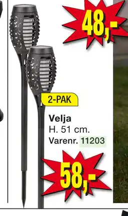 Harald Nyborg Fakkel solcellelampe tilbud