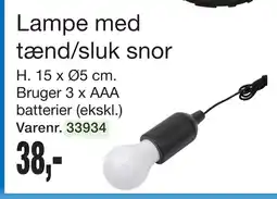 Harald Nyborg Lampe med tænd/sluk snor tilbud