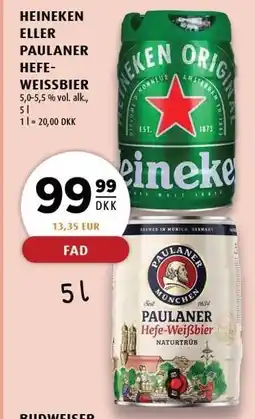 Scandinavian Park HEINEKEN ELLER PAULANER HEFE-WEISSBIER tilbud