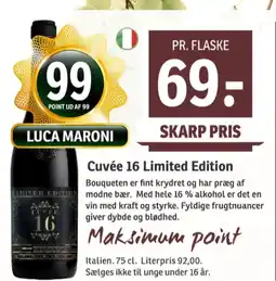 SPAR Italiensk Rødvin tilbud