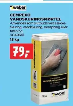jem & fix CEMPEXO VANDSKURINGSMØRTEL tilbud