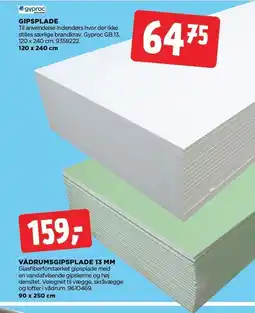 jem & fix GIPSPLADE tilbud