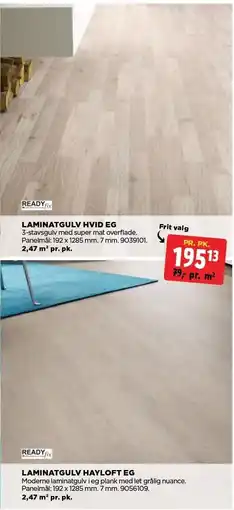 jem & fix LAMINATGULV HVID EG tilbud