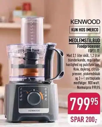 Imerco Foodprocessor tilbud