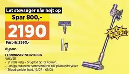 Power LEDNINGSFRI STØVSUGER tilbud