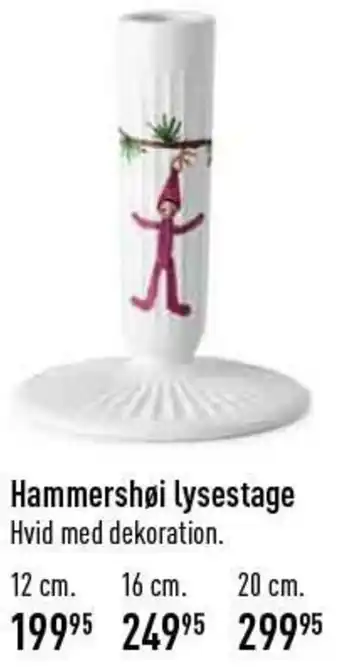 Imerco Hammershøi Lysestage 20 cm tilbud