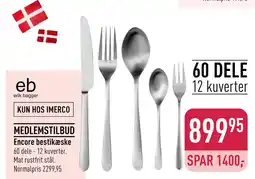 Imerco Encore bestikæske tilbud