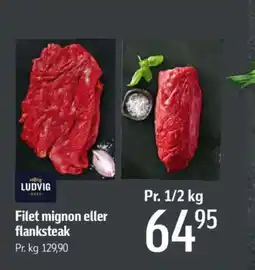 Føtex Filet mignon eller flanksteak tilbud