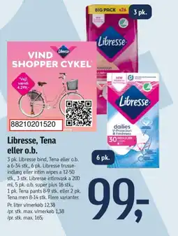 Føtex Libresse, Tena eller o.b. tilbud