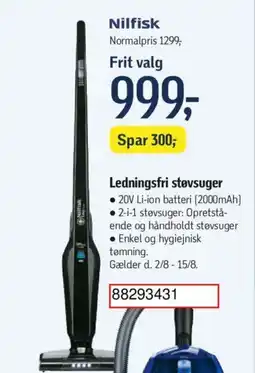Føtex Ledningsfri støvsuger tilbud