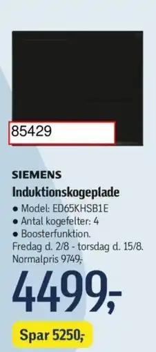 Føtex Induktionskogeplade tilbud