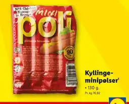 Lidl Kyllingepølser tilbud