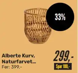 My Home Alberte Kurv, Naturfarvet... tilbud