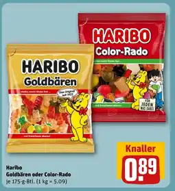 Haribo Goldbären oder Color-Rado