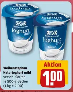 REWE DE Weihenstephan Naturjoghurt mild tilbud