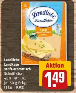 REWE DE Landliebe Landkäse sanft-aromatisch tilbud