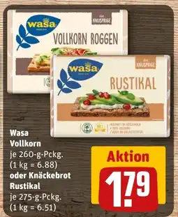 REWE DE Wasa Vollkorn tilbud