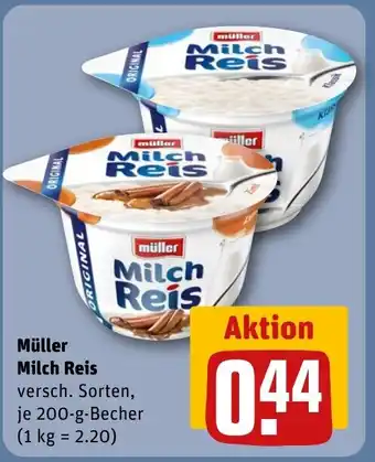 REWE Müller Milch Reis tilbud