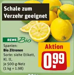 REWE DE Bio Zitronen tilbud