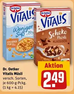 REWE DE Dr.Oetker Vitalis Müsli tilbud