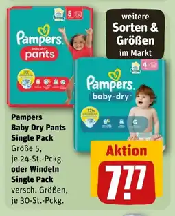 REWE DE Pampers Baby Dry Pants Single Pack tilbud