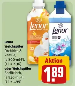 REWE DE Lenor Weichspüler tilbud