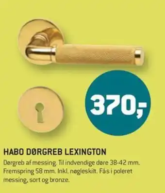 XL-BYG HABO DØRGREB LEXINGTON tilbud