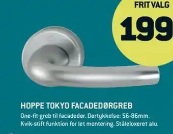 XL-BYG HOPPE TOKYO FACADEDØRGREB tilbud