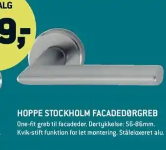 XL-BYG HOPPE STOCKHOLM FACADEDØRGREB tilbud