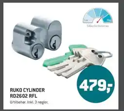 XL-BYG RUKO CYLINDER RD2602 RFL tilbud