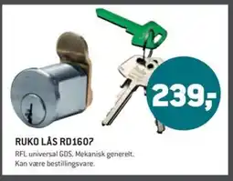 XL-BYG RUKO LÅS RD1607 tilbud