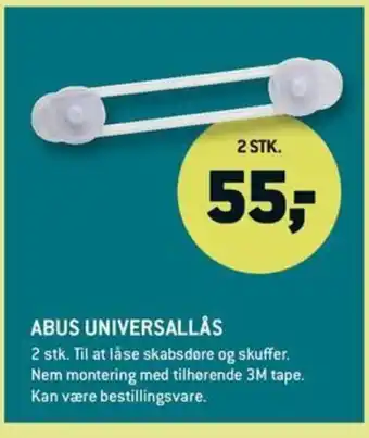 XL-BYG ABUS UNIVERSALLÅS tilbud