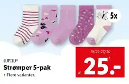 Lidl LUPILU® Strømper 5-pak tilbud