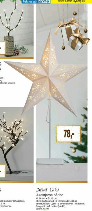 Harald Nyborg Julestjerne på fod tilbud