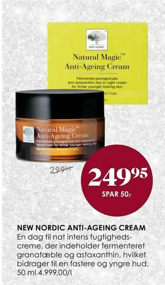 Matas New nordic anti-ageing cream tilbud