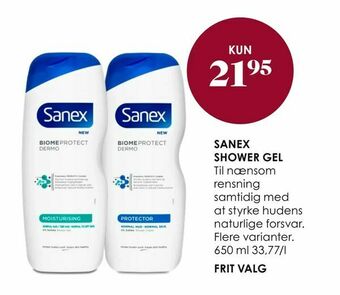 Matas Sanex shower gel tilbud