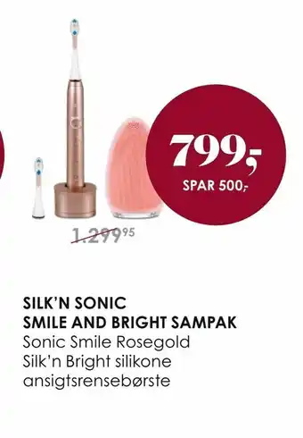 Matas Silk'n sonic smile and bright sampak tilbud