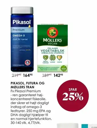 Pikasol, futura og møllers tran