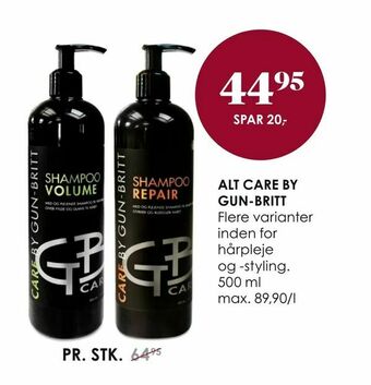 Matas Alt care by gun-britt tilbud