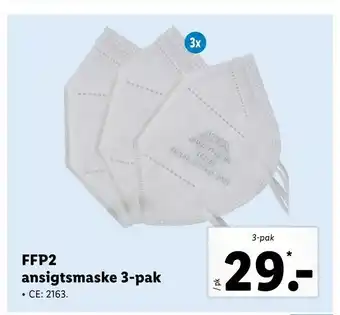 Ffp2 ansigtsmaske 3-pak