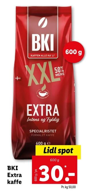 Let-Køb Bki Extra kaffe tilbud