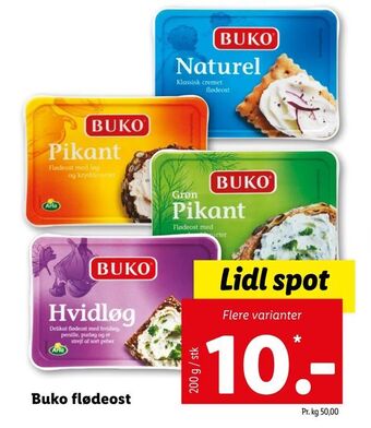 Let-Køb Buko flødeost tilbud