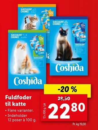 Let-Køb Fuldfoder til katte tilbud