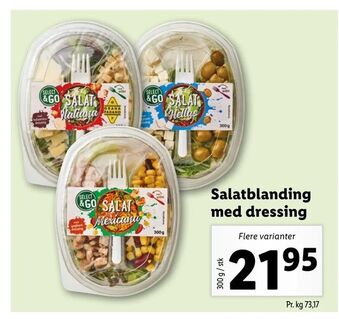 Let-Køb Salatblanding med dressing tilbud