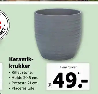 Let-Køb Keramik krukker tilbud