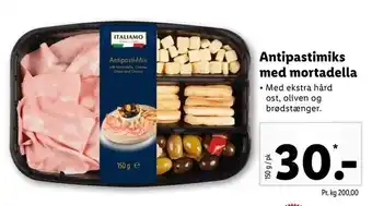 Antipastimiks med mortadella