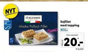 Sejfilet med topping