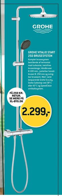 XL-BYG Grohe vitalio start 250 Brusesystem tilbud